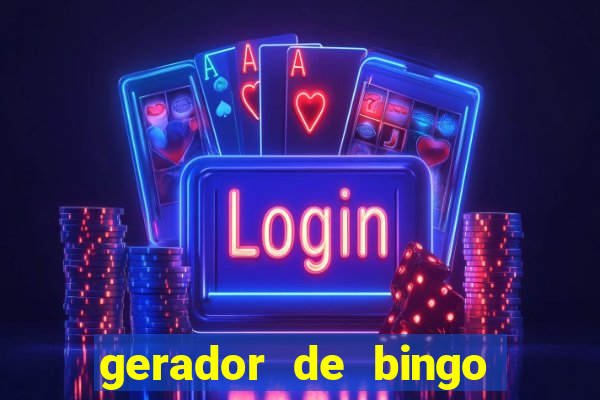 gerador de bingo cha de bebe